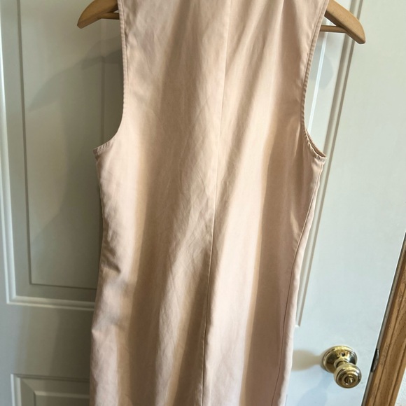 Guess Brienna Long Draped Faux Suede Long Line Vest blush pink medium - Picture 5 of 7